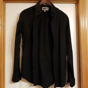Express black dress shirt XS fitted stretch